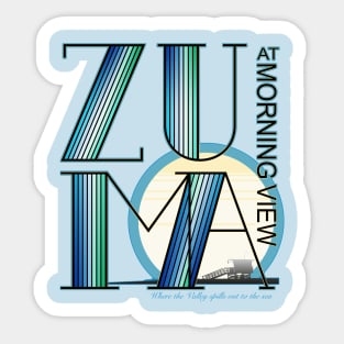 ZUMA at Morning View Sticker